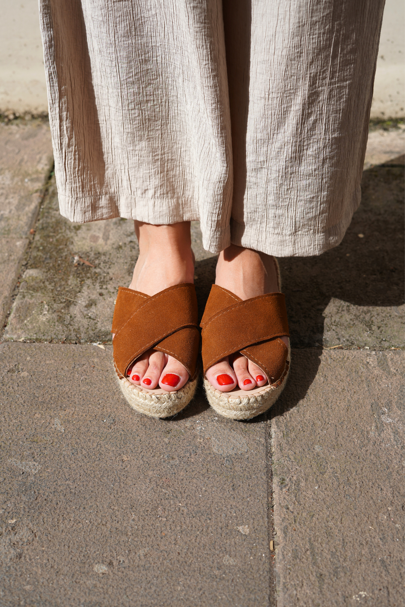 ALPARGATA CRUZADA CAMEL